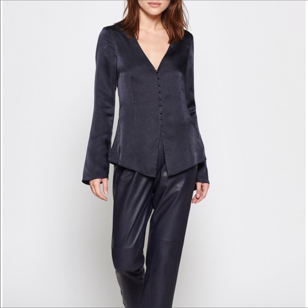 NWT Joie Orchard Mile Madora Blouse Midnig…